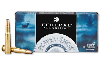 FEDERAL POWER-SHOK 30-30 WIN 125 GRAIN HOLLOW POINT | 20 ROUND BOX